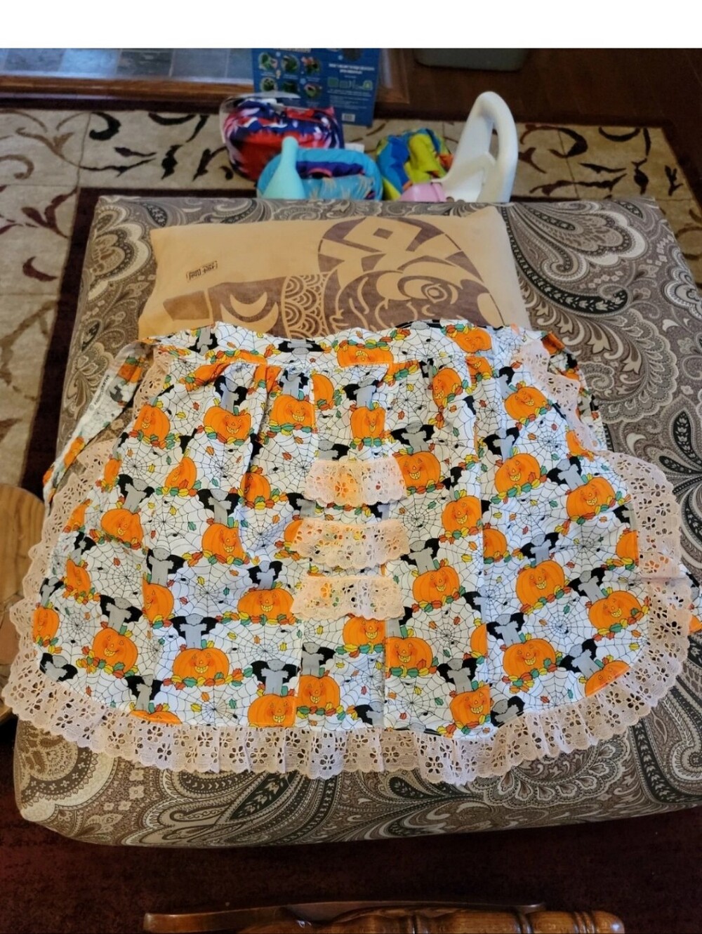 Lace Half Apron Halloween Cotton Cooking Apron